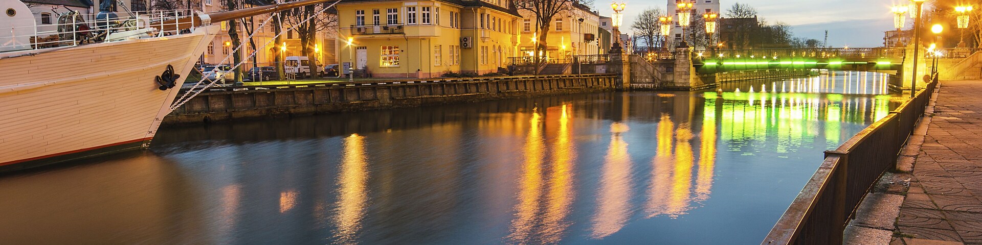 Dane river in Klaipeda, Lithuania