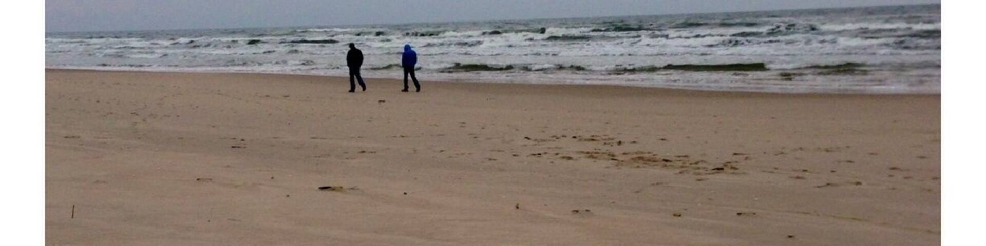 Autumn walk at the seaside. there is also sauna available - so I recommend take towel - visit sauna, and jump to cold sea :)