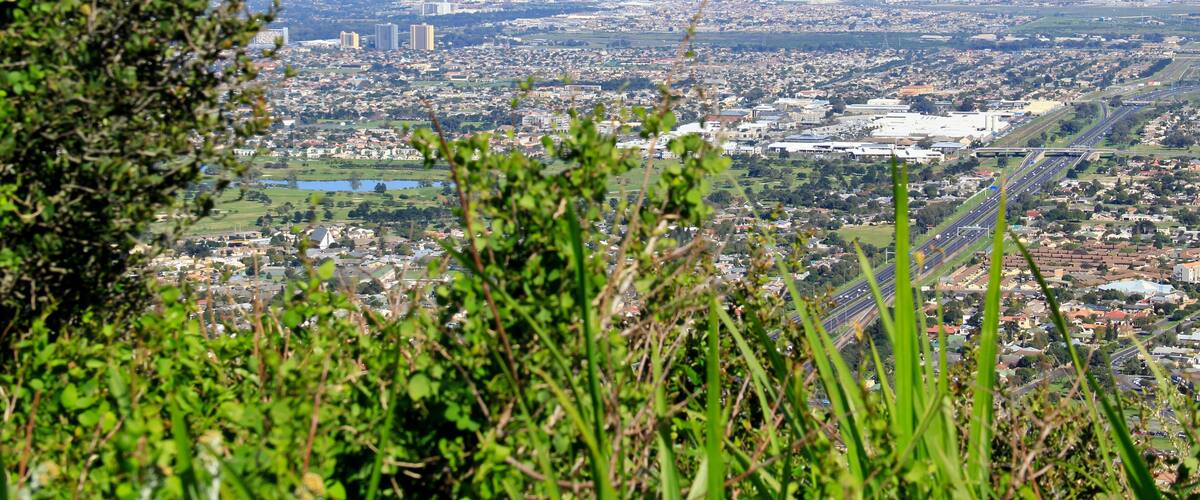 View of Table Mountain and Cape Town