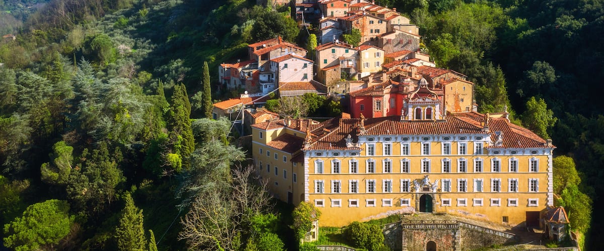 Collodi, the medieval hilltop village in Tuscany, Italy