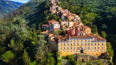 Collodi, the medieval hilltop village in Tuscany, Italy