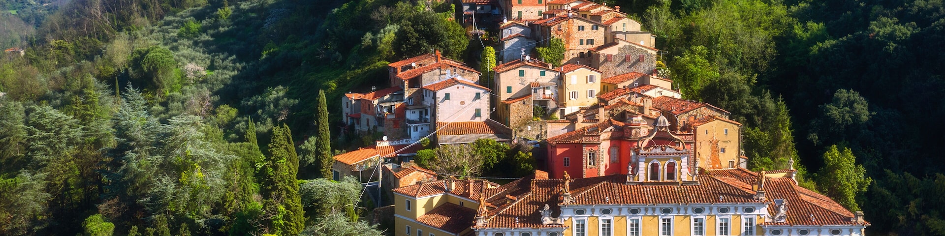 Collodi, the medieval hilltop village in Tuscany, Italy
