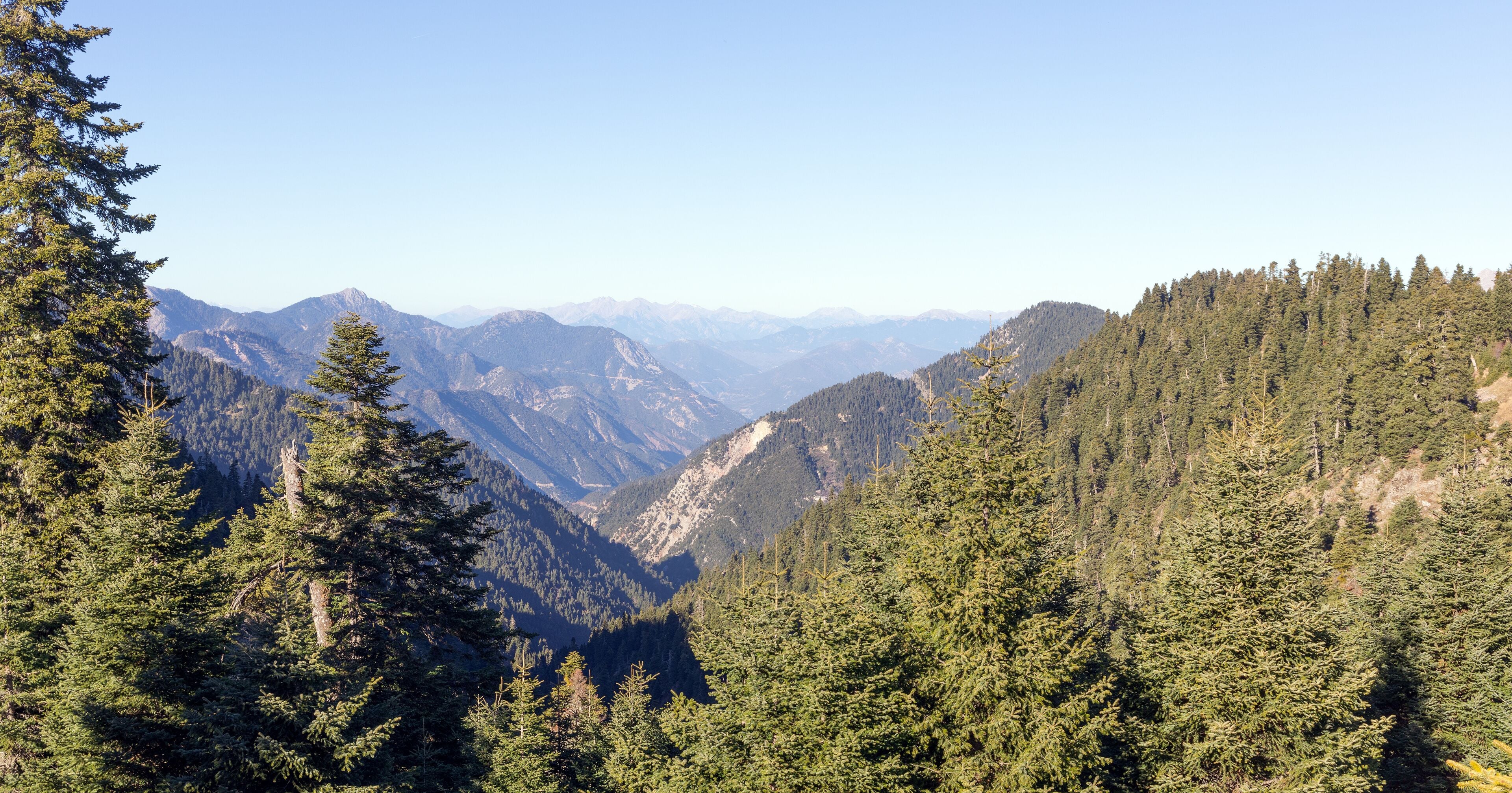 Landscape in Panaitoliko mountains (1400m), Evrytania, Greece