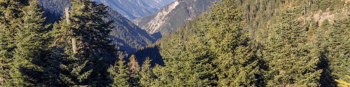 Landscape in Panaitoliko mountains (1400m), Evrytania, Greece