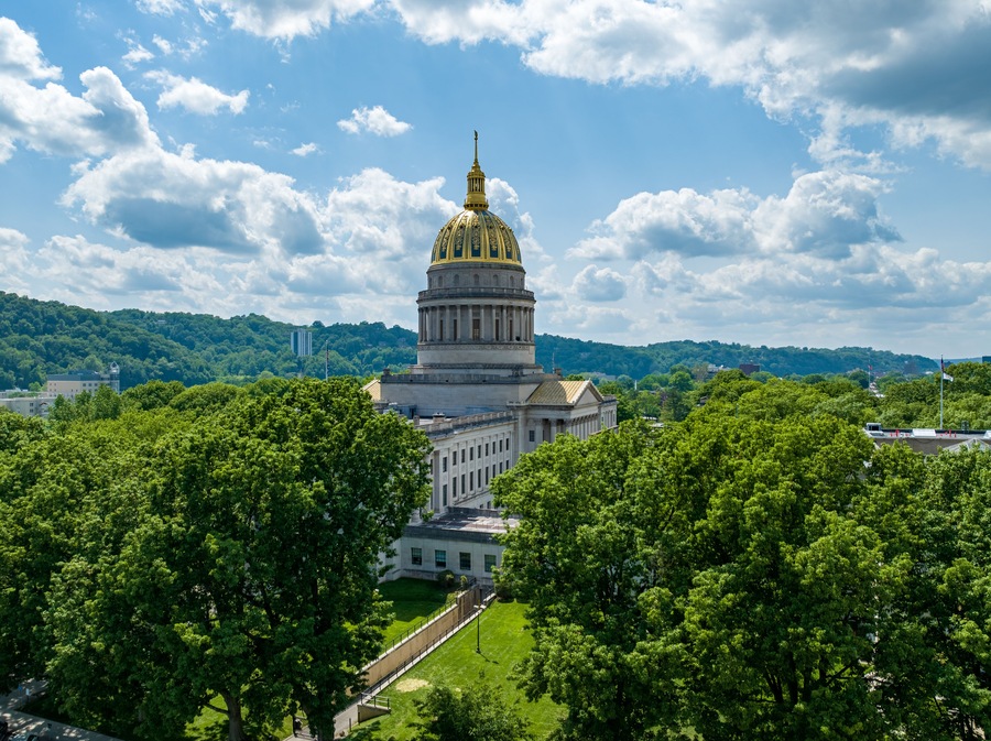 Aerial View of the West Virginia State Capitol Complex
