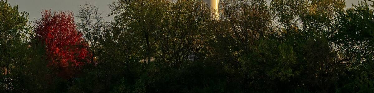 Plainfield Water Tower at Sunset