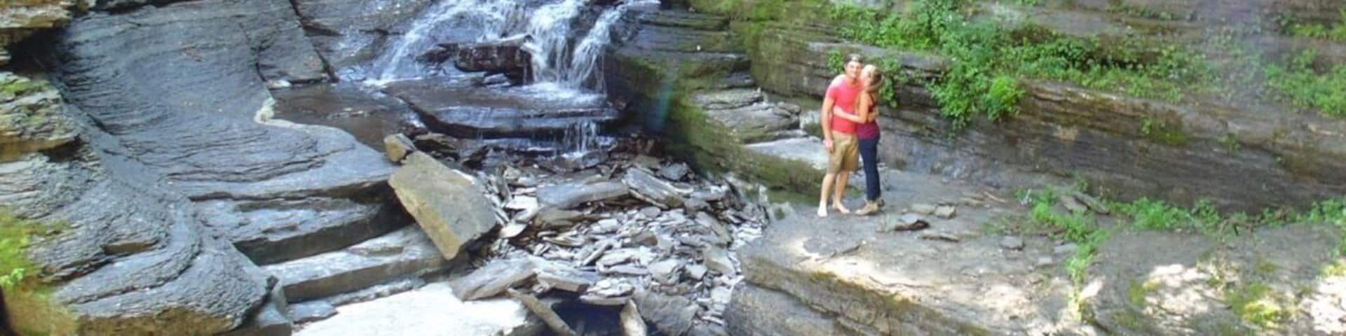 My fiancé and I have been looking for a waterfall to get married by and found this place thanks to some awesome instagram networking. So many great spots like this one in the Middleburgh area! This one took the cake, so long as it doesn't rain or if the water isn't too high. Looking for a back up plan just in case.