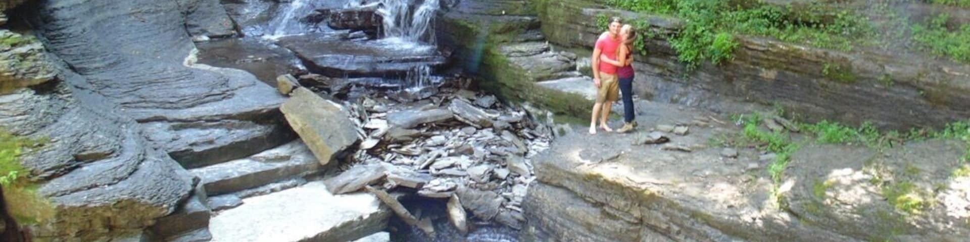 My fiancé and I have been looking for a waterfall to get married by and found this place thanks to some awesome instagram networking. So many great spots like this one in the Middleburgh area! This one took the cake, so long as it doesn't rain or if the water isn't too high. Looking for a back up plan just in case.