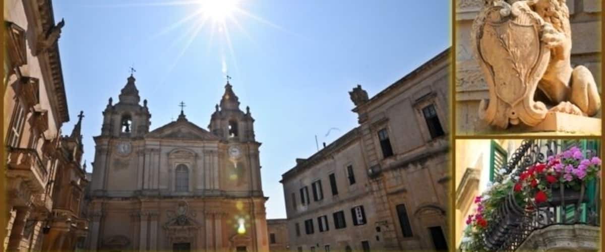 Mdina,pronounced em-dee-nah, is a small walled city in Malta that dates back to Phoenician times. Thats 3000 years of heritage! Mdina means fortified place in Arabic. The Romans fortified the city as the population grew and suburbs began cropping up around it.
It was the Capitol up until the 1500's when the Knights of Malta chose Birgu/Vittorosia as the new capital. in the Great Siege of 1565 The Turkish army passed by Mdina and could have easily taken it as it was poorly defended. Story goes a local nun had this vision that called for a great procession praising god, and so every person in the town dressed up and paraded around the top of the walls. To the Turks this looked like Mdina was teeming with defenders, and so they left it alone and marched on Vittorosia and the rest of Malta.
It gets better though!
The Turks left their base camps fairly empty as they marched out, so a band of Mdina attacked and torched them. The Turks thought they were being significantly attacked from rear and retreated giving time for reinforcements to arrive and eventually drive them out. Awesome ! Take that you crazy Turks!
No offense if your Turkish because from you we get great roasted coffee, turkish delights, um.... bath houses, oh, and Atlantic Records' founder, Ahmet Ertegün and kebabs .... Stuff like that.
The view from Mdina wall is best described as "Commanding" as you can see the entire island from there. It's a small city extremely clean and stark with narrow maze like alleys . But don't worry, impossible to get lost for more than 30 seconds. It is referred to as "The Silent City" and it was pretty darn quite when I visited. Really ... quite. Worth it to go early before the busses of tourists arrive.