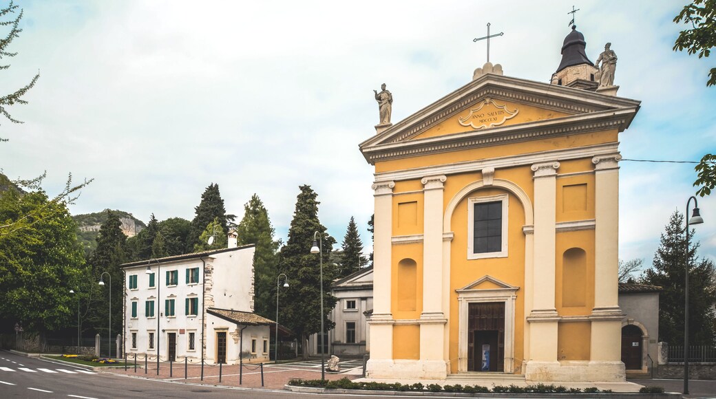 Panorama of the small historic center of Affi, Verona Italy