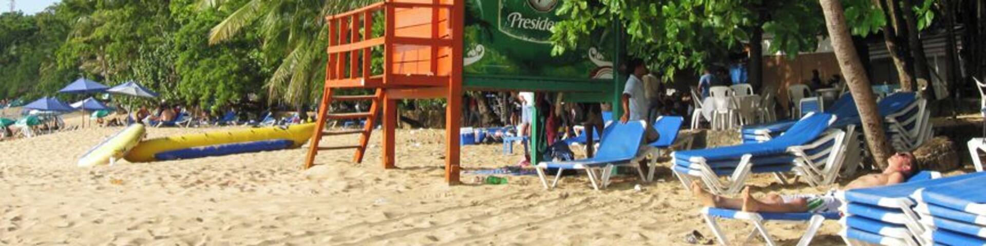 Playa Sosua is crowded, but with good reason. Crystal clear waters meet snack shacks and banana boat rides. A local favorite. #beachtips