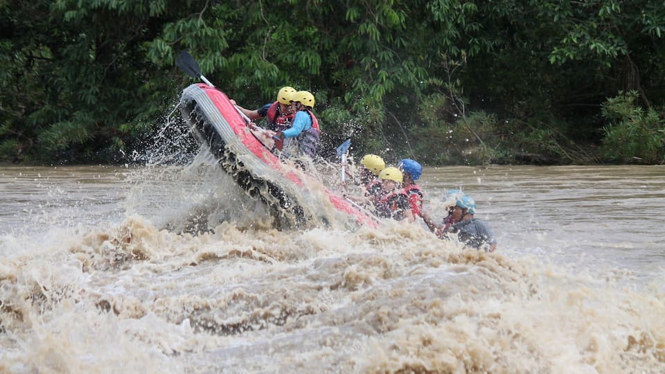 Grade IV water rafting