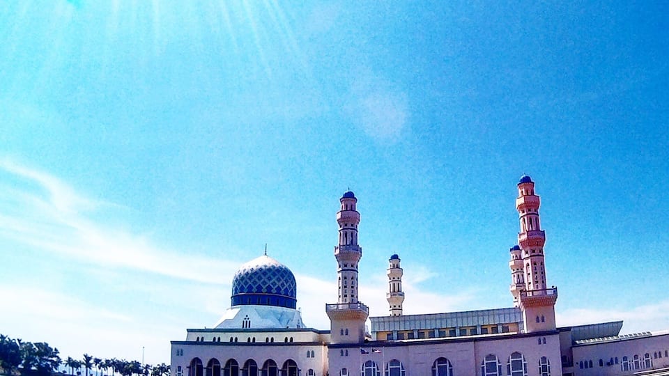 Kota Kinabalu State Mosque. Tourists are allowed to go inside just make sure you wear proper clothes.