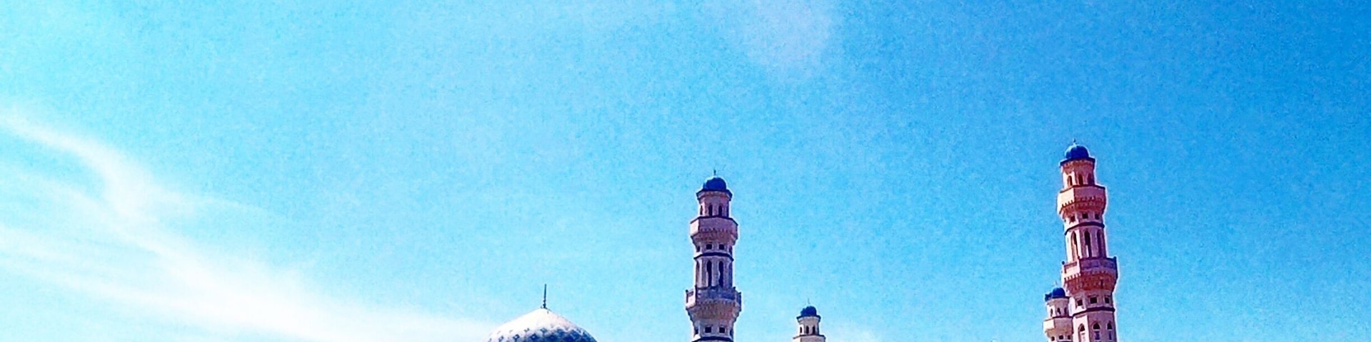 Kota Kinabalu State Mosque. Tourists are allowed to go inside just make sure you wear proper clothes.