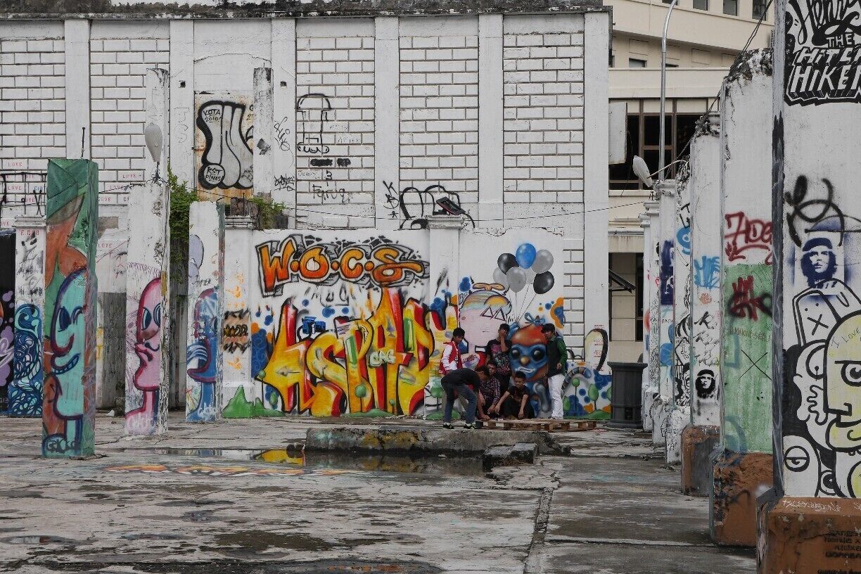 Only if you go to the North side of town, near the Gaya Centre, will you stumble across this abandoned area taken over by graffiti artists. Many young Malaysians come here at sunset to take photos of the art.