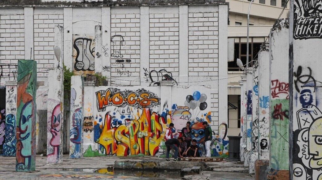 Only if you go to the North side of town, near the Gaya Centre, will you stumble across this abandoned area taken over by graffiti artists. Many young Malaysians come here at sunset to take photos of the art.