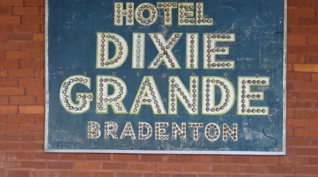 A very cool old sign on the side of the general store. Long before neon lights, signs like these has glass marbles attached to achieve a reflective effect.
The historical park is free and boasts the 1860 Courthouse, the 1887 Church, the One Room Schoolhouse, the Old Settler’s House, the Potter Barn, the Sugar Cane Mill and Smokehouse, the Wiggins Store, a blacksmith shop, a 1913 Baldwin Steam locomotive, the Fogarty Boatworks and a Cowhunter Bunkhouse.