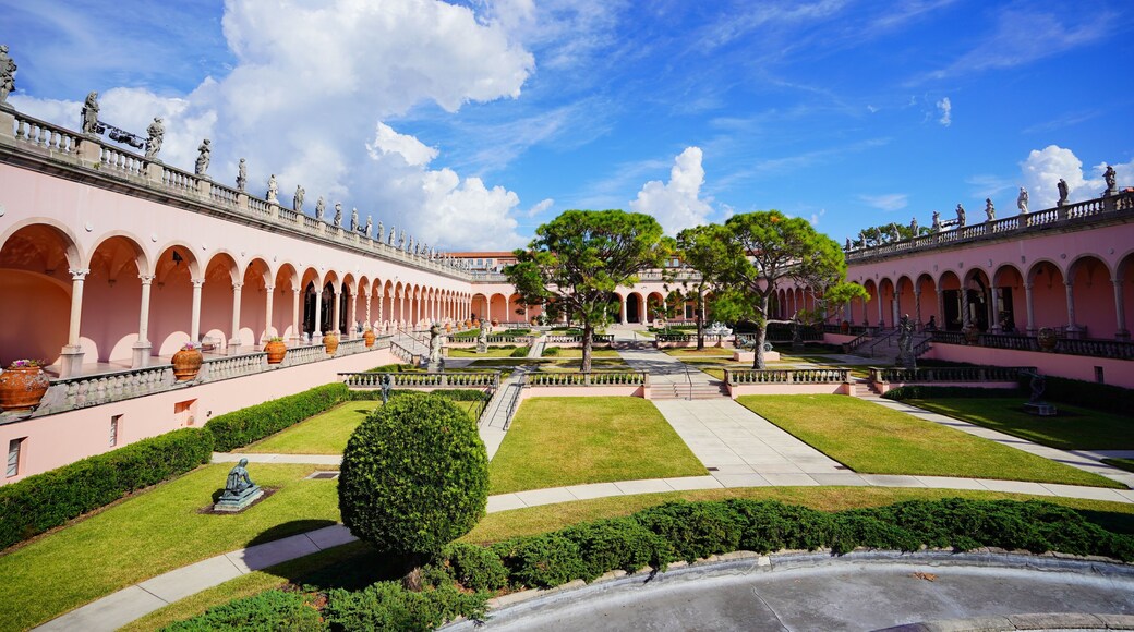 Sarasota, FL, USA - 11 12 2023: The landscape of Ringling museum in Florida