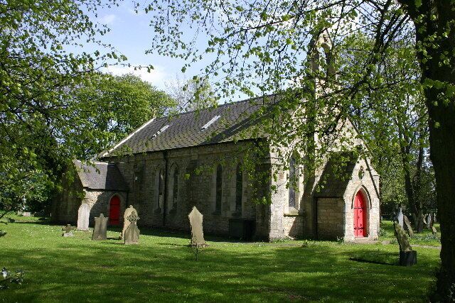 St Peter's parish church, Byers Green, County Durham, seen from the northwest