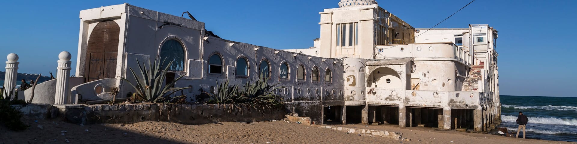 La Marsa district of Tunis city, the capital of Tunisia. La Marsa is a popular touristic coastal area in the city center.