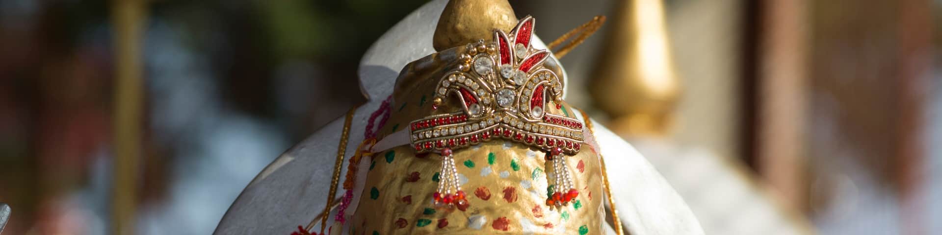 Details of an idol of Hindu Goddess Kunjapuri Devi, Kunjapuri Devi Temple, Adali, Narendranagar, Tehri Garhwal, Uttarakhand, India