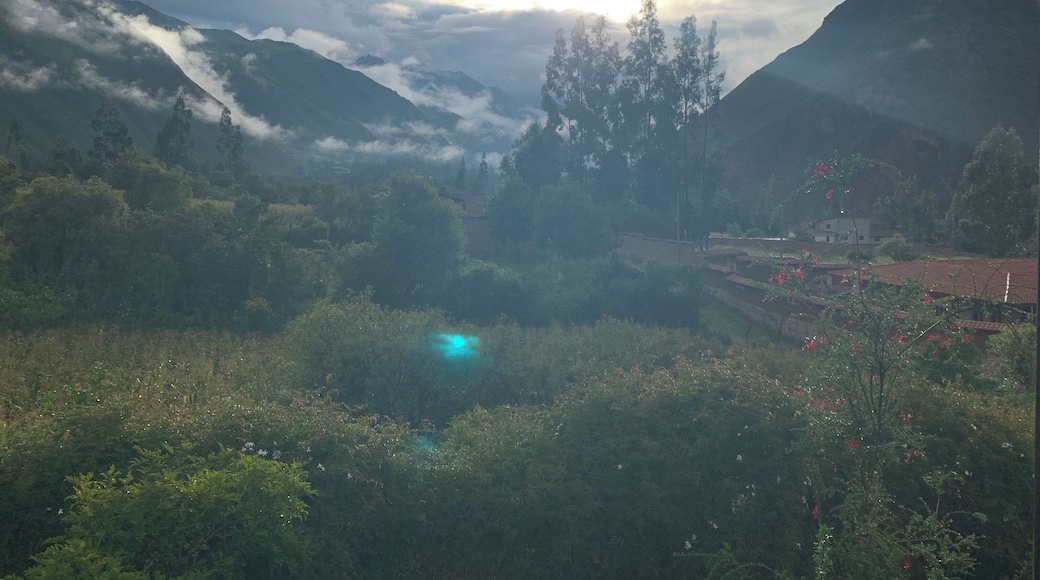 Sunrise over the mountains from the Sacred Valley. It was definitely a room with a view!
