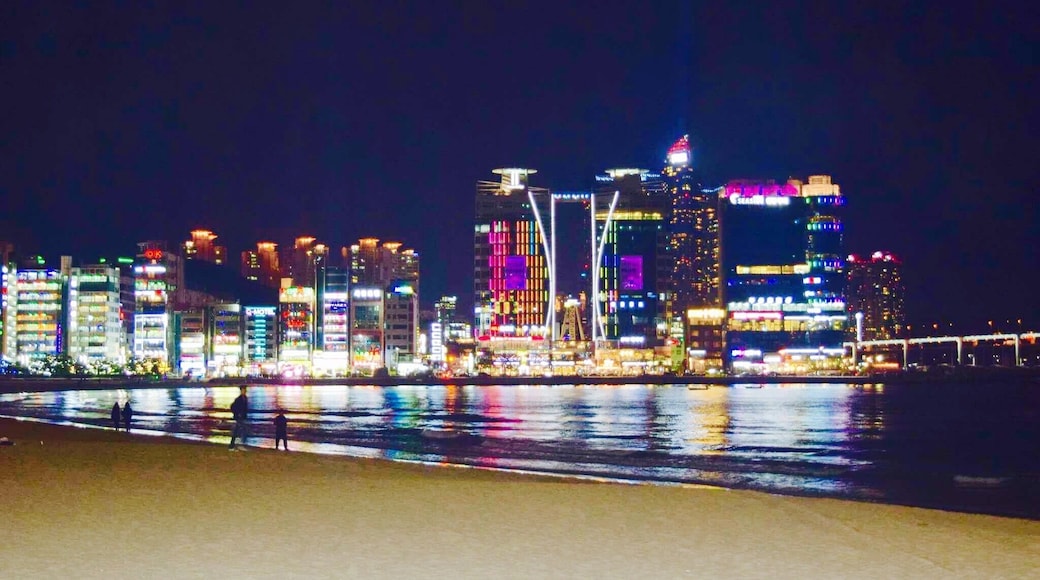 Gwangalli beach at night 😍😍😍 #busan