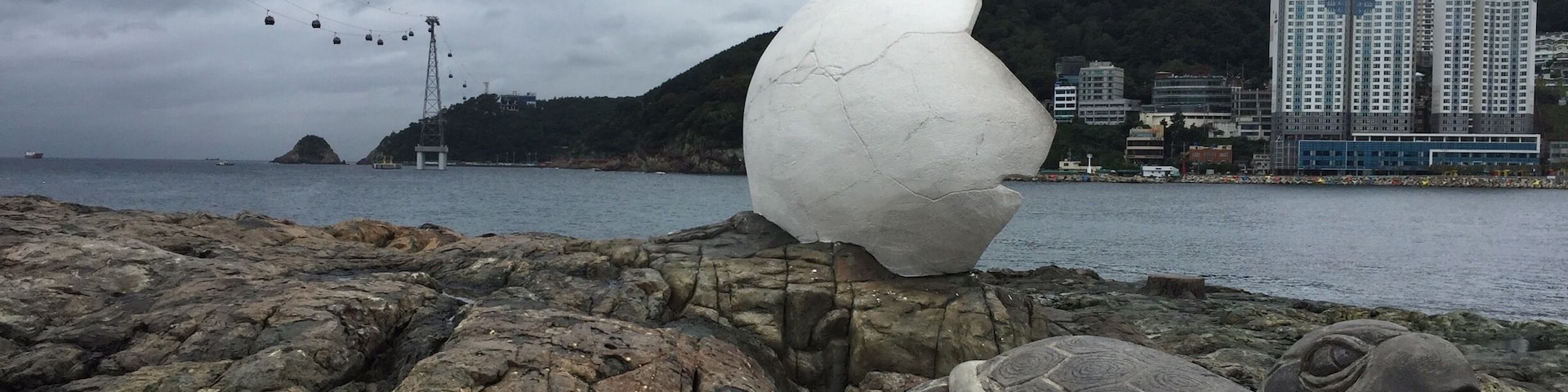 Songdo beach, one of four beaches in Busan.