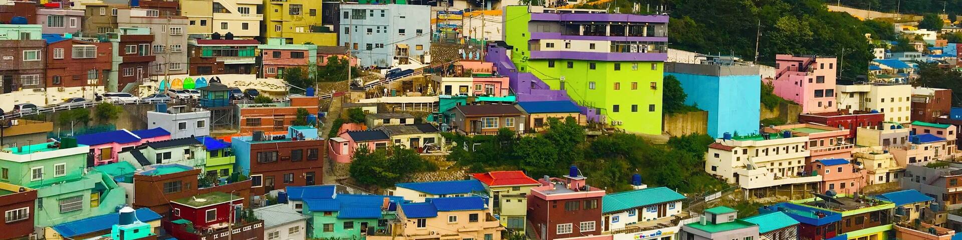 Amazing village in Busan Korea.