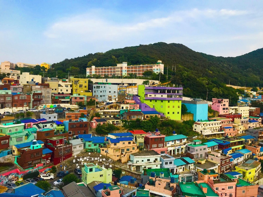 Amazing village in Busan Korea.