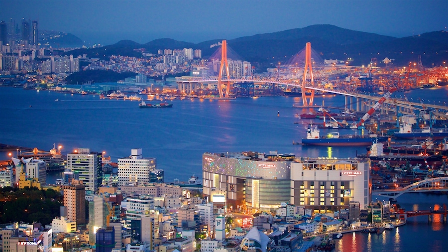 Busan welches beinhaltet Landschaften, Stadt und bei Nacht