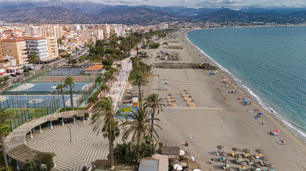 Playa de Torre del Mar a vista de pájaro