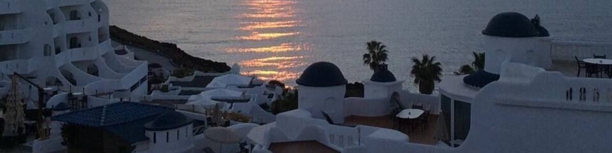 Sunset over the the golf del sur