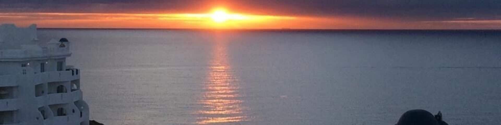 Sunset over the the golf del sur