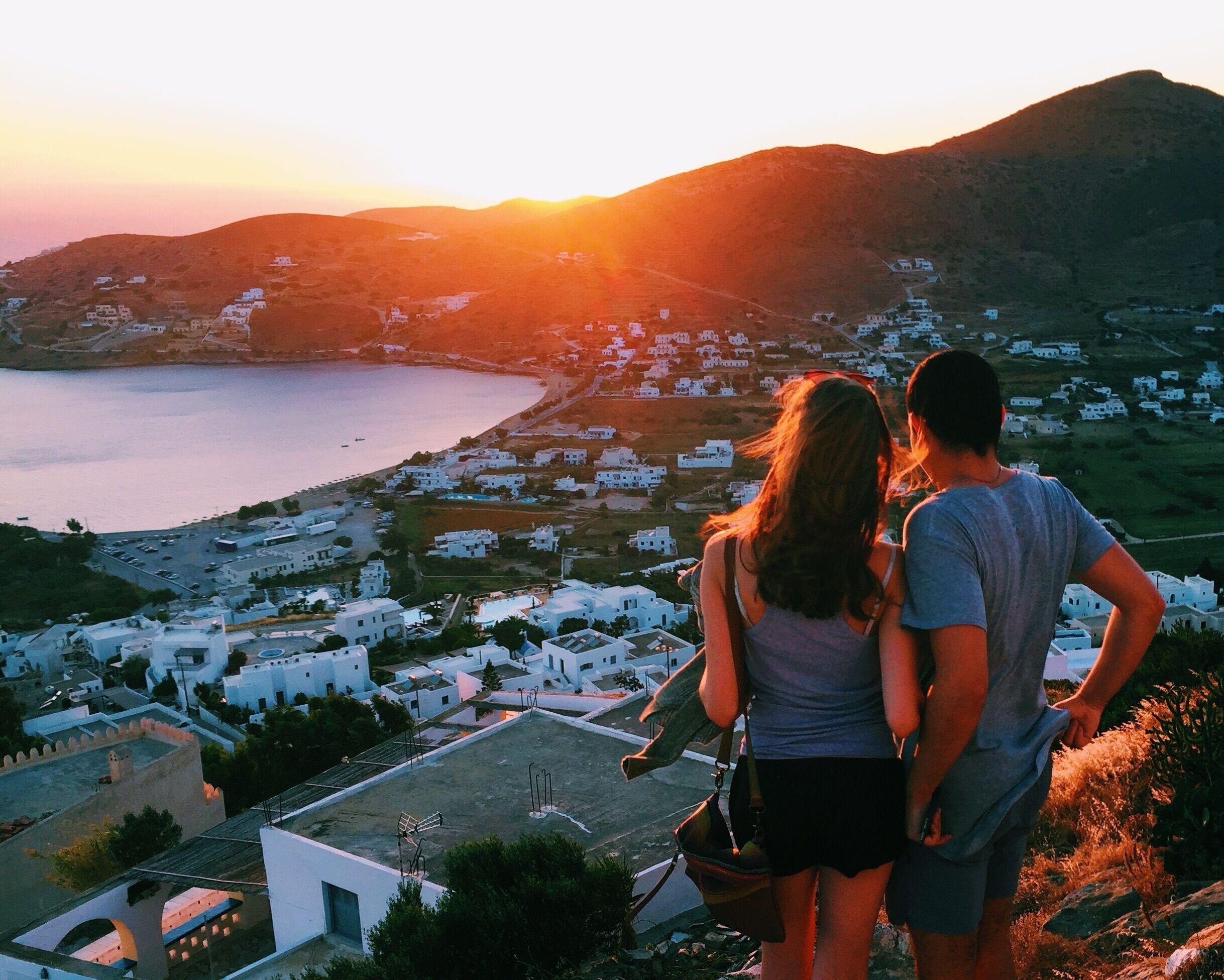 Looking over Ios after climbing as high as we could in town @gadinote #greece #ios #explore #island