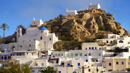The Hill city of Chora Ios Greece Cyclades Island