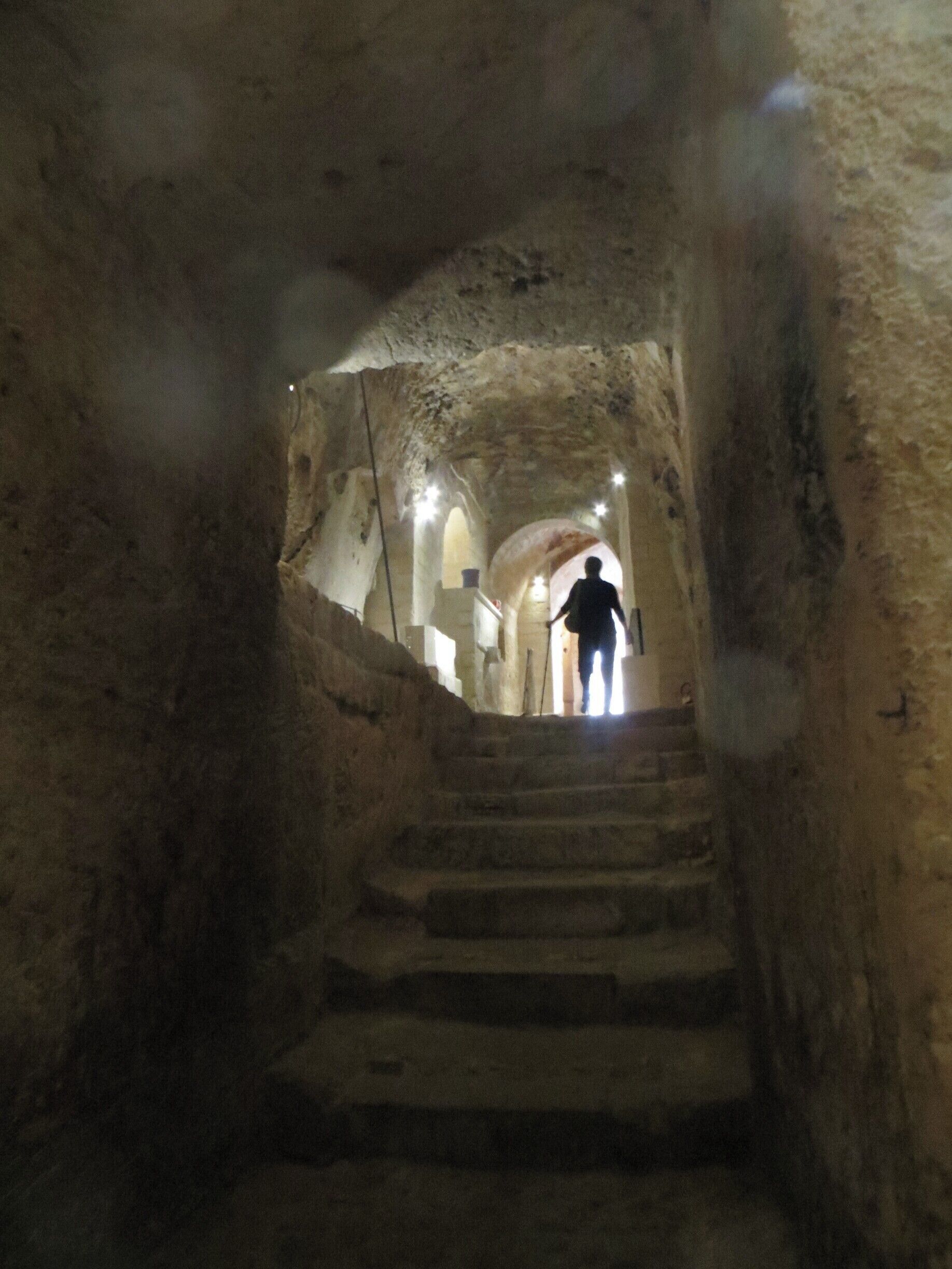 Museum in the caves of Matera.