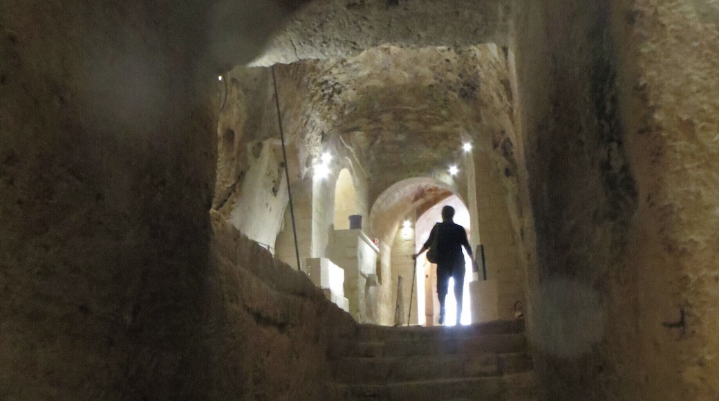 Museum in the caves of Matera.