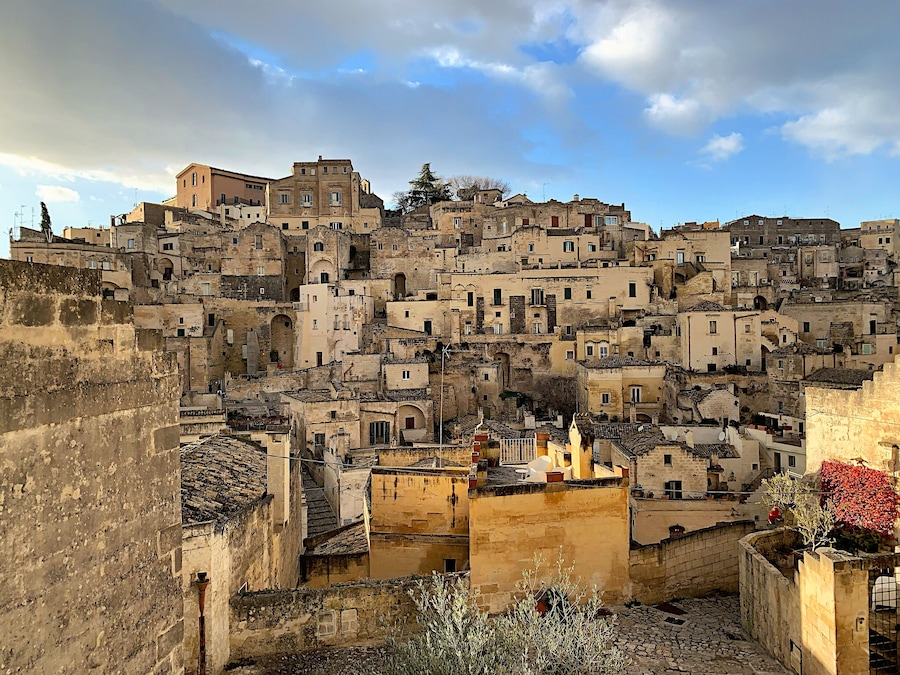 Beautiful light after the storm in Matera