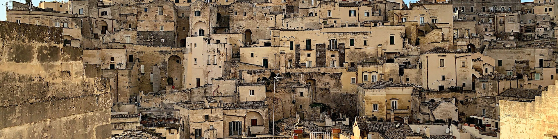 Beautiful light after the storm in Matera