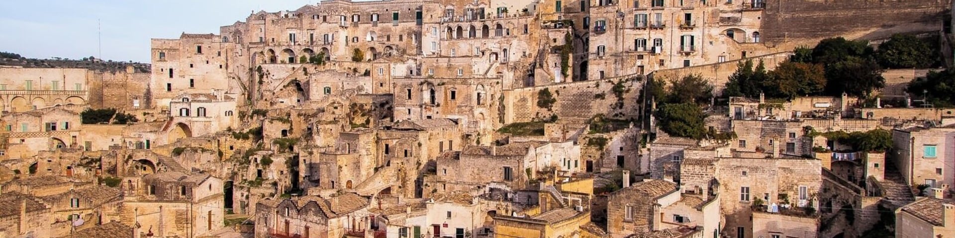 The Sassi di Matera are ancient cavedwellings in the Italian city of Matera, Basilicata. Situated in the old town, they are composed of the Sasso Caveoso and the laterSasso Barisano. Here, the Sasso Barisano.