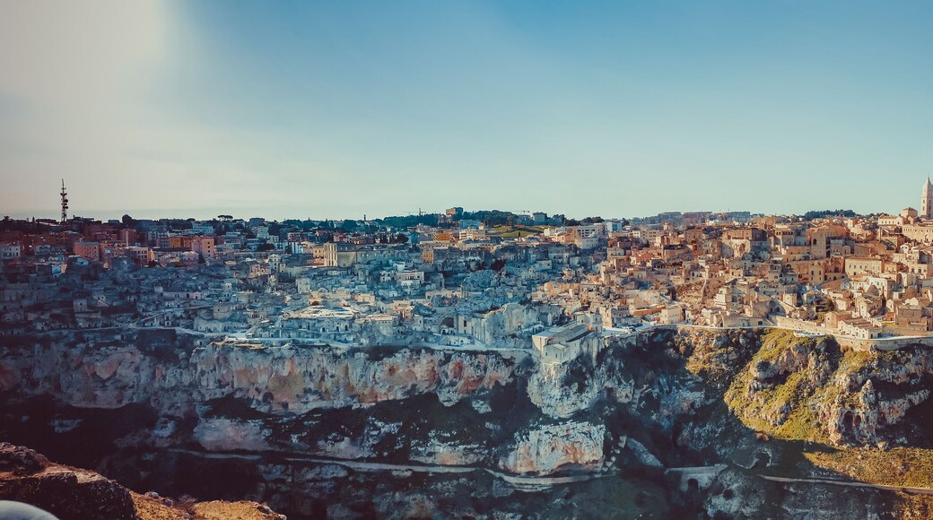 Panorama of Matera from Canyon - Puglia - Italy