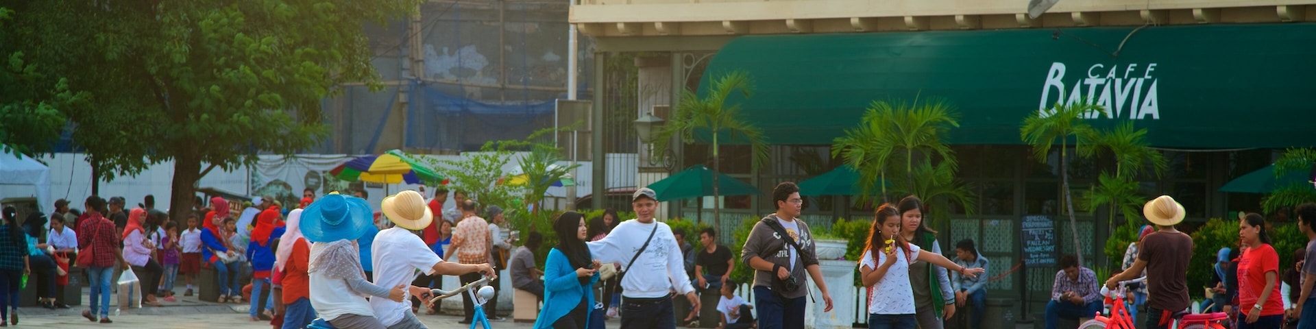Java featuring a square or plaza and street scenes