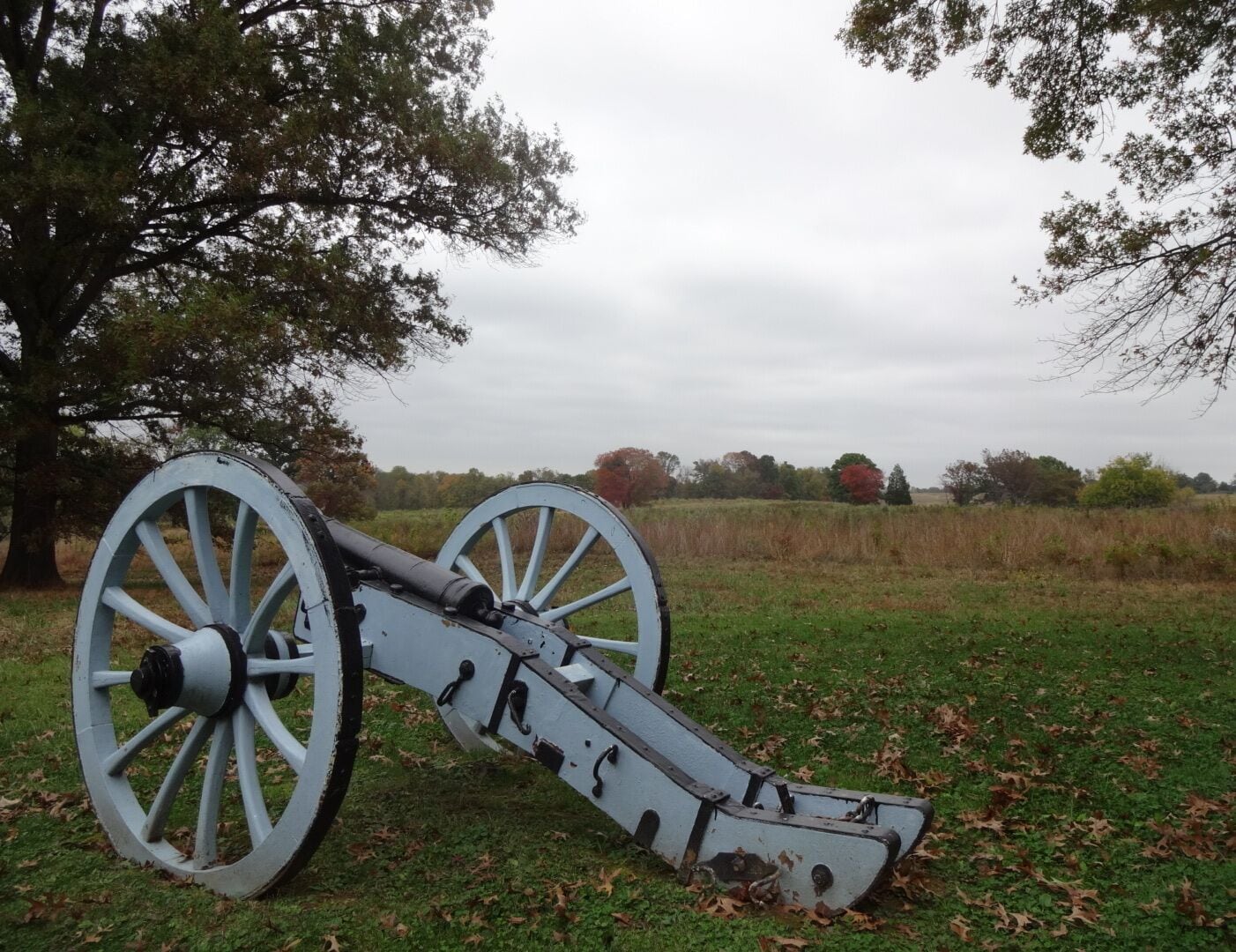 Most of the cannon brought to Valley Forge were massed in this area called the Artillery Park. Here, under the command of Brigadier General Henry Knox, artillery was stored and repaired and gun crews were trained and drilled. In the event of an attack, the cannons could be dispatched from this central location to wherever they were needed. However, most camp roads were deep in mud and horses were starving. It may be fortunate that an attack never came. 