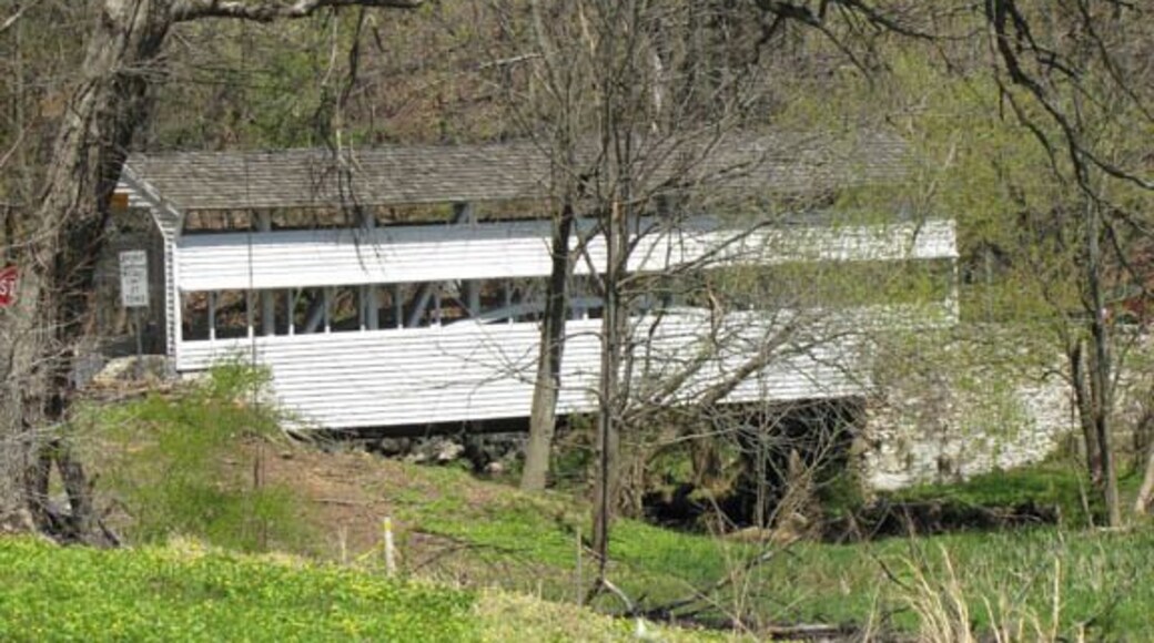 My first covered bridge - talk about cute - and still in use!