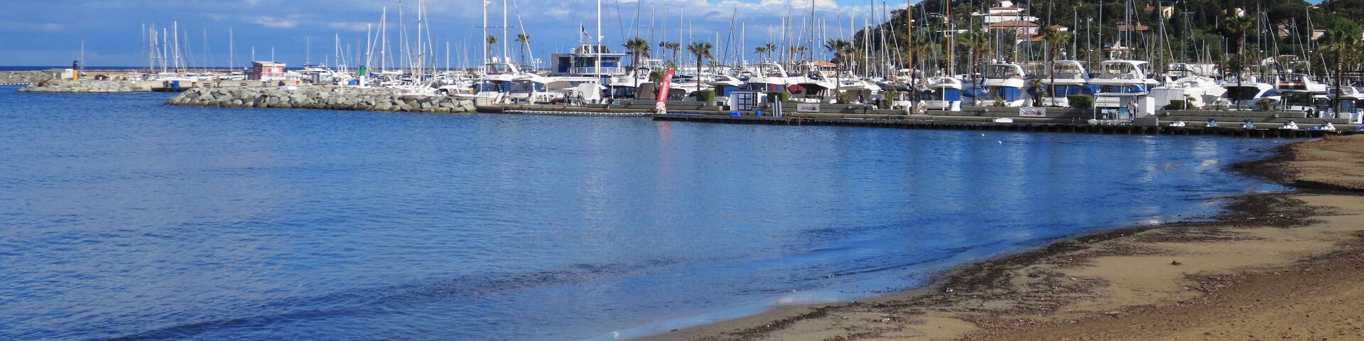 Cavalaire Beach and Harbour - France; Shutterstock ID 732927859; Purchase Order: -