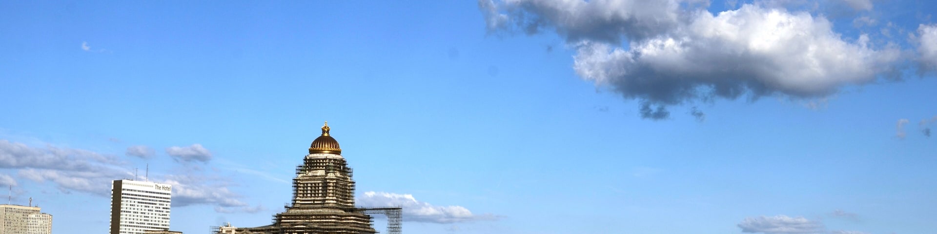 Vues de Bruxelles-Ville depuis la grande-roue de la Foire du Midi (Belgique)