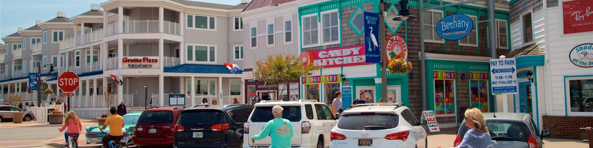 Bethany Beach which includes a small town or village and road cycling as well as a small group of people