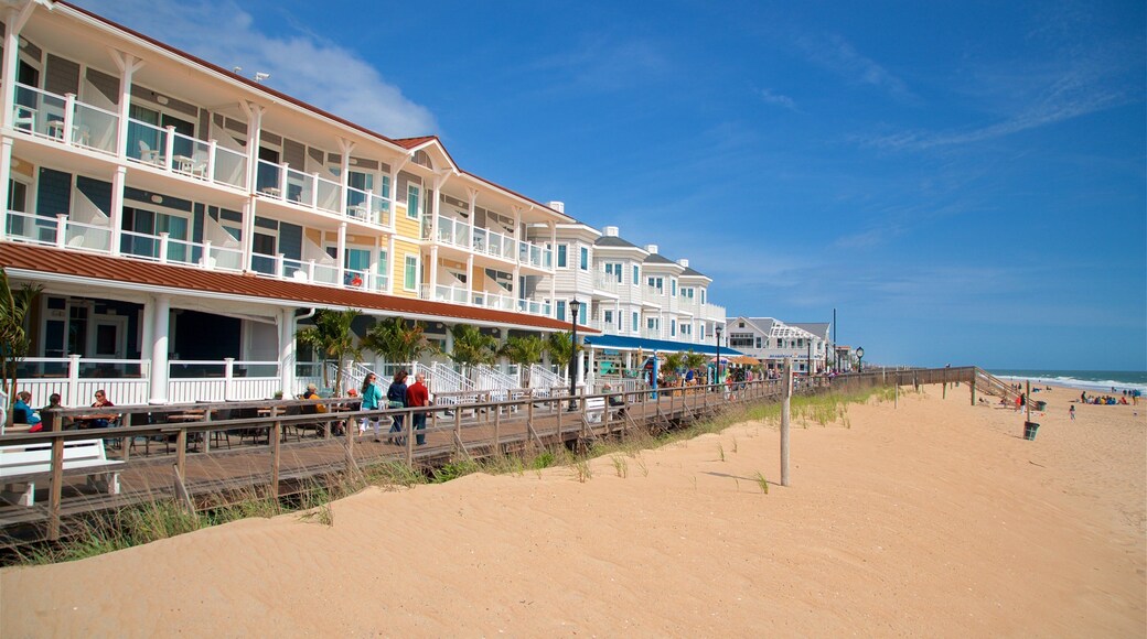 Bethany Beach showing general coastal views and a sandy beach
