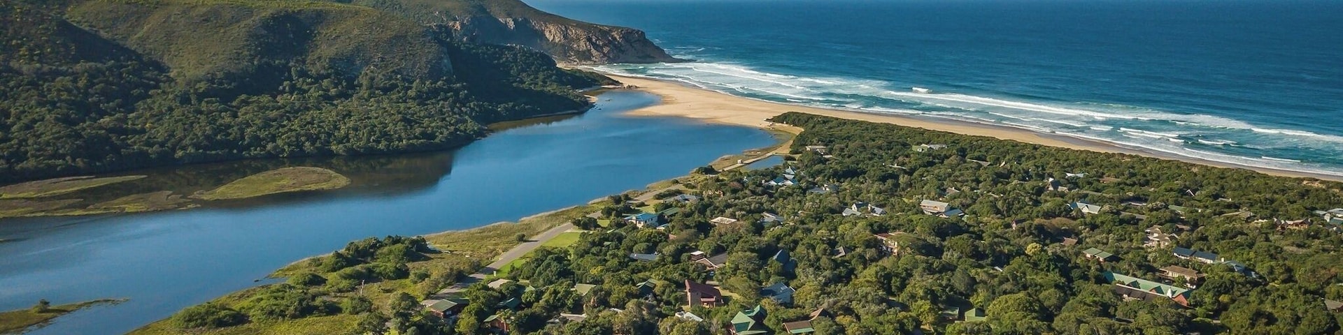 #dji #mavickpro view of the #Tsitsikamma #forest and ocean. #mountains #forest #ocean all present. Lots of outdoor adventures to experience here